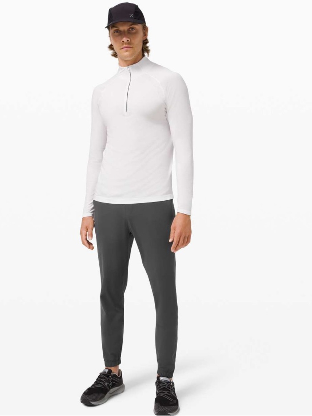 Lululemon | Surge Jogger Shorter 27" |
Graphite Grey | Small